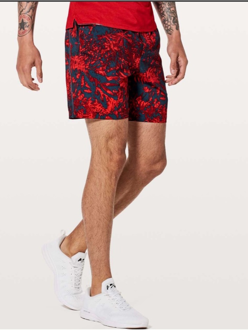 Lululemon pace breaker Men's  7”Printed Performance Shorts